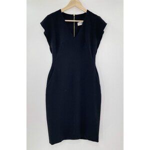 Eliza‎ J Women’s Black Back Zip Dress Size 2 No Belt